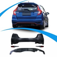 Kit carrosserie de haute qualité en ABS pour Honda Fit Jazz GK5 2014-2021, comprenant pare-chocs avant, pare-chocs arrière, jupes latérales et calandre, style RS amélioré