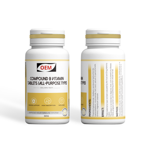 OEM ODM Toptan <span class=keywords><strong>Vitamin</strong></span> B Kompleksi Tabletleri Doğal Esansiyel B - Vitaminleri Karışımı: Çok Amaçlı Bileşik <span class=keywords><strong>Vitamin</strong></span> Tabletleri - Product Image 6