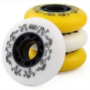 <span class=keywords><strong>Ruedas</strong></span> de Repuesto para Patines en Línea de PU Resistentes al Desgaste 90A - Deslizamiento Suave, Duraderas y de Larga Duración, Rueda de <span class=keywords><strong>Freno</strong></span> para Derrapes - Product Image 1