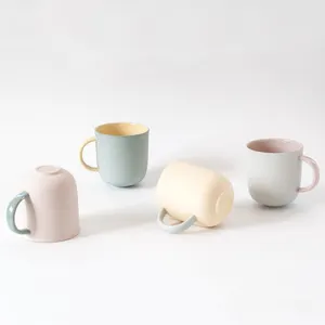 High Quality Exquisite Gift Set Nordic Style Matte Glaze Colorful Custom Cups Ceramic Mugs For Coffee Tea
