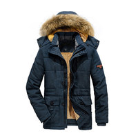 Manteau Cargo chaud à capuche pour homme, veste molletonnée, grande taille, pour l'extérieur, hiver, 2021