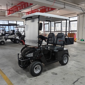 Voiturette de golf <span class=keywords><strong>électrique</strong></span> monoplace avec benne de chargement, véhicule de mobilité personnel pour la patrouille, les centres de villégiature et l'entretien des communautés - Product Image 3