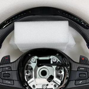Volante de Fibra de Carbono con LED para <span class=keywords><strong>BMW</strong></span> G20 G30 G21 G22 G23 <span class=keywords><strong>320i</strong></span> 325i G11 G20 G21 G22 G80 G31 G32 G87, Accesorios de Auto en Gamuza - Product Image 4
