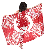 Sarong hawaïens — Bikini à fleurs jaunes pour hommes, motif Floral, Logo personnalisé, Design drapeau Lavalava Pohnpei, vente en gros
