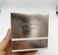 Boîte d'emballage cosmétique recyclable avec logo personnalisé et effet laser holographique pour crème visage et crème contour des yeux – Idéale pour les marques de maquillage tendance