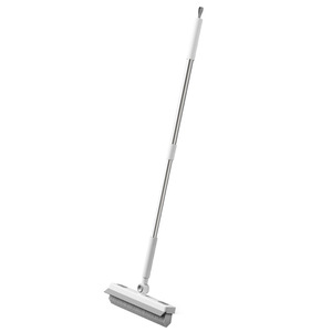 Brosse de sol pour salle de bain, manche long, en acier inoxydable, poils en nylon, pour nettoyer les carreaux, les toilettes, les murs - Product Image 2