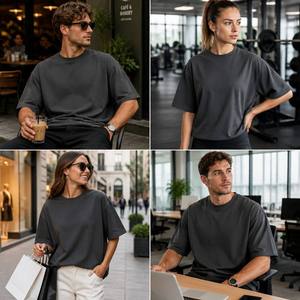 T-Shirt Sportiva da Uomo Personalizzabile con LOGO, 100% Cotone Traspirante e Casual, Manica Corta per Corsa, Vestibilità Comoda - Product Image 6