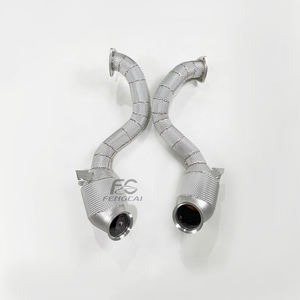 ส่วนหัวท่อไอเสียกีฬาสำหรับ <span class=keywords><strong>Aston</strong></span> <span class=keywords><strong>Martin</strong></span> <span class=keywords><strong>DB11</strong></span> 4.0T 2016 - <span class=keywords><strong>2022</strong></span> SS304ประสิทธิภาพการแข่งท่อไอเสียเครื่องฟอกไอเสีย - Product Image 5