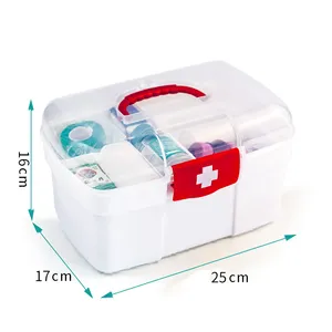 Kotak kit perlengkapan medis premium wadah penyimpanan aksesori darurat kosong kecil logo kustom tas kit pertolongan pertama