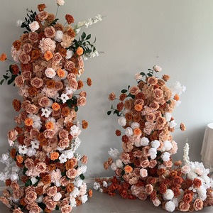 Y-FAB017 Vente en gros d'arrangements floraux pour arche de mariage, décoration d'arche de fleurs, chemin de fleurs blanches en soie pour mariage - Product Image 2