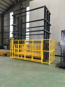 Nueva Plataforma Elevadora Vertical Hidráulica de Alta Resistencia para Materiales de Carga, Elevador Doble para Almacén - Product Image 1