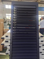 Fenêtres à persiennes horizontales en alliage d'aluminium au design moderne pour une utilisation extérieure, ventilation et protection contre les intempéries