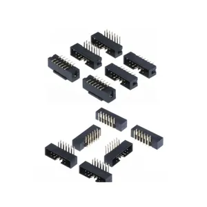 2mm Smt Box Cabeçalho Soquete 40pin 2X20 Smd 254Mm Única Linha Dupla 14pin 6pin 12 40 10 Pinos 127Mm Masculino Idc Box Cabeçalho Conector Pcb