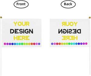 Banderas Promocionales Personalizadas con Logotipo, Mini Banderas Ondulantes de Mano, Ecológicas, Duraderas, con Palo de Plástico, Fabricadas en Fábrica - Product Image 2