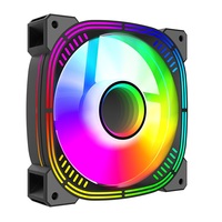 Ventilateur de CPU pour ordinateur de jeu de haute qualité, à pales inversées, noir, 120 mm, PWM 5V 3PIN ARGB, refroidisseur de boîtier PC, ventilateur de refroidissement RGB pour boîtier de jeu