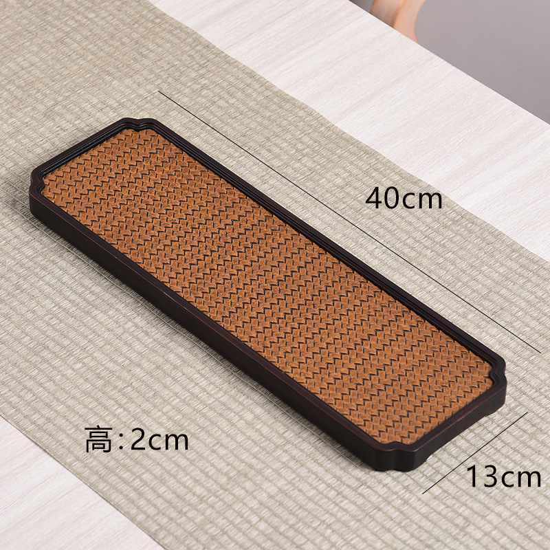Mat-patterned plate - rectangular - 40*13*1.7