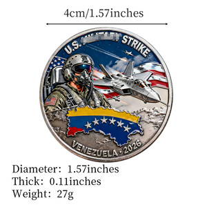 Moneda Conmemorativa Southern Spear, Artesanía Metálica, Decoración con Mapa del Caribe, Águila y Ancla, Regalo de <span class=keywords><strong>Democracia</strong></span> - Product Image 4