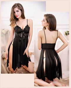 Của Phụ nữ sexy ren voan đồ lót với v-cổ Dây đeo mềm đồ ngủ ngủ ăn mặc màu đỏ/đen thoáng khí - Product Image 6