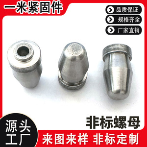 น็อตตัวที M6 เหล็กกล้าคาร์บอนชุบนิกเกิล ความแข็งแรงสูง ขนาดเมตริก เกรด 4.8 - Product Image 5