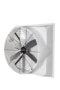 Ventilateur d'extraction industriel à haut rendement, à flux axial, avec moteur sans balais, 26000 CFM, montage mural, 48 pouces, en aluminium, pour élevages avicoles et bovins - Product Image 4