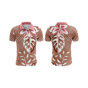 Nuevo estilo informal de verano para hombre Golf para Polo Floral de secado rápido transpirable 4 vías estiramiento ligero con logotipo personalizado Plus Si - Product Image 1