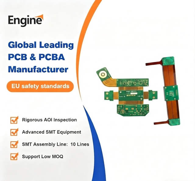 One-Stop Service Mini Aperture 0.15mm Prototype Custom Printed Rigid-Flexible PCB Circuit Board