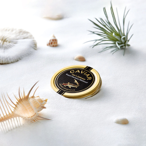 Tùy Chỉnh Kết Cấu Giấy Dính Nhãn Logo Sticker Vàng Lá Không Thấm Nước Caviar Perse Jar Tin Nắp Con Dấu Dập Nóng Bao Bì Nhãn - Product Image 4