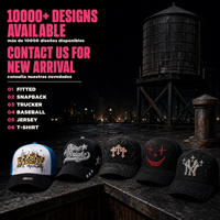 Casquettes de baseball structurées à 5 panneaux G5 Barbas en stock 2026, brodées, avec boîte, style A-Frame, couleur or