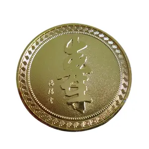 3d 구리 금 금속에 의하여 새겨지는 동전을 각인하는 조각을 위한 싼 주문 레이저 로고 기념 공백 동전