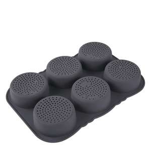 Moule à <span class=keywords><strong>hamburger</strong></span> en silicone <span class=keywords><strong>de</strong></span> qualité alimentaire à 6 cavités, moule à <span class=keywords><strong>pain</strong></span> antiadhésif, résistant à la chaleur, lavable au lave-vaisselle, <span class=keywords><strong>pain</strong></span> à <span class=keywords><strong>hamburger</strong></span> fait <span class=keywords><strong>maison</strong></span> - Product Image 2