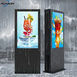 Outdoor Lcd Kiosk 43 Inch Android Dual Double Sided Kiosk Outdoor Digital Signage Display Totem