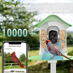 เครื่องให้อาหารนกอัจฉริยะแบบกลุ่มสไปรท์พร้อมกล้องเครื่องให้อาหารนกฮัมมิงเบิร์ดพลังงานแสงอาทิตย์สำหรับกลางแจ้งกล้องป้อนนก1080P - Product Image 2