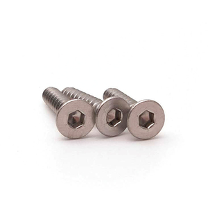 1/4 x 1,5 Acero inoxidable A2 70 m3 x 6 mm Plato Avellanado <span class=keywords><strong>Cabeza</strong></span> plana Hexagonal Tornillo autorroscante <span class=keywords><strong>Allen</strong></span> - Product Image 3
