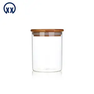 Paragon食品储存玻璃罐厨房储存瓶盖OEM ODM现代圆形柔性洗衣粉储存玻璃