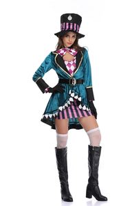 <span class=keywords><strong>Disfraz</strong></span> de Mago Adulto de Seda de Halloween, Ellie <span class=keywords><strong>Sombrerero</strong></span> Loco, <span class=keywords><strong>Disfraz</strong></span> de Actuación para Club Nocturno, Domador de Animales, <span class=keywords><strong>Disfraz</strong></span> de Escenario - Product Image 4