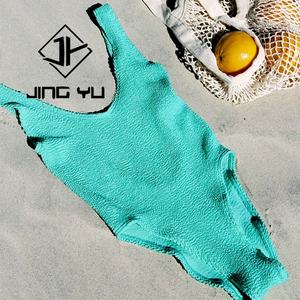 Custom Wholesale Design Your Own One Piece <b>Swimsuit</b> Wrinkled Fabric Bikini One Piece <b>Thong</b> <b>Swimsuit</b> for Women - Product Image 6