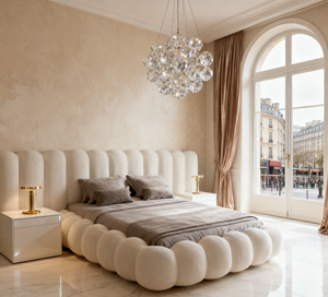 سرير فاخر بحجم كينج مع تخزين ورفع هيدروليكي، أثاث غرفة نوم عصري بتصميم إيطالي - Product Image 3