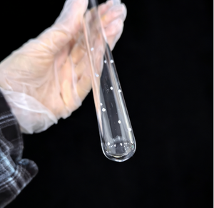 Hoogzuiver kwarts transparant glazen pijpje, hoog borosilicaat glazen cilinder, gepolijst, één uiteinde gesloten kwarts reageerbuis - Product Image 3