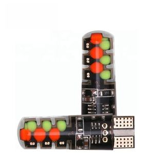 Prix de gros T10 COB 12smd RGB Ampoules de phares de voiture en silicone avec télécommande clignotante 12V Garantie 2 ans Éclairage automobile - Product Image 3