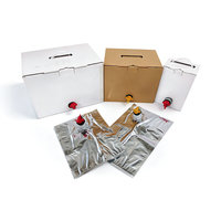 Remplissage de sacs en plastique 1L 2L 5L 20L sac aseptique transparent aluminisé de vin en boîte pour bière jus d'huile d'olive