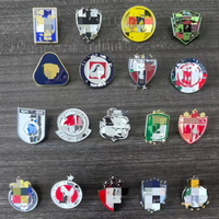 Pin Enamel Klub Sepak Bola Liga MX Grosir, Bros Logam Tim Sepak Bola Meksiko, Lencana Kustom, Souvenir Penggemar Sepak Bola, Pin Enamel