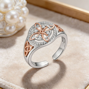 <span class=keywords><strong>Anillo</strong></span> <span class=keywords><strong>de</strong></span> cobre con circonitas, diseño intrincado <span class=keywords><strong>de</strong></span> <span class=keywords><strong>nudo</strong></span> <span class=keywords><strong>de</strong></span> <span class=keywords><strong>bruja</strong></span>, joyería <span class=keywords><strong>de</strong></span> lujo para mujer, venta al por mayor - Product Image 4
