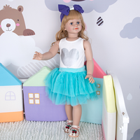 Poupée bébé réaliste en silicone souple de 76 cm (30 pouces) de grande taille, simulation de bébé, mignonne et réaliste, jouet pour enfants