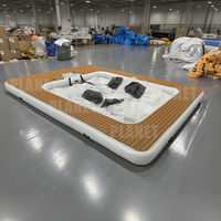 Pontons flottants personnalisés 4*3m, protection contre les méduses, piscine gonflable