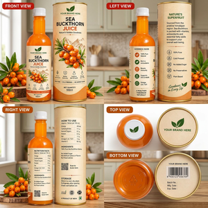 Jugo de Espino Amarillo Premium 500ml, Jugo de Fruta Natural Prensado en Frío, Bebida Herbal para el Bienestar, Jugo Puro de Espino Amarillo 500ml Natural - Product Image 1