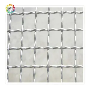 Wholesale Galvanized Square Woven Wire Mesh / Stainless Steel Crimped Wire Mesh