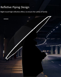 New Style <b>Windproof</b> Automatic Reverse Inverted Folding Reflective Reverisible Safety Compact <b>Umbrella</b> - Product Image 3