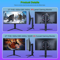 OEM 27 Inch 240Hz IPS Gaming Monitor with Pivot Stand for Professional Streamers and Video Creators