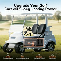 LiTime 36V 100Ah LiFePO4 Baterai Golf Cart Deep Cycle Lithium Battery Pack 100A BMS dengan Komunikasi Bluetooth RS485