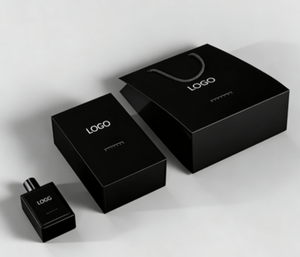 Caja de regalo de perfume deslizante de cartón de lujo con logotipo personalizado de fábrica, para botellas de vidrio de 10 ml y 50 ml, con papel de regalo. - Product Image 1